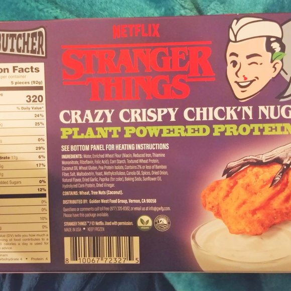 Stranger Things 4 chicken nugget empty box Rare plant based demogorgon collect ! - Picture 2 of 6